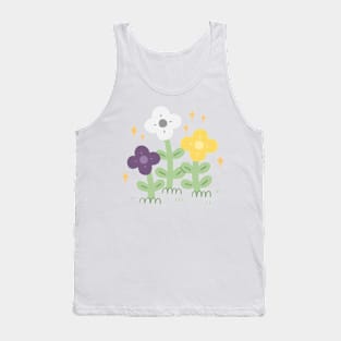 Nonbinary Pride Flowers Tank Top